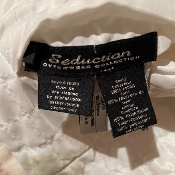 Reversible Seduction Rabbit Fur Coat - Picture 3 of 5